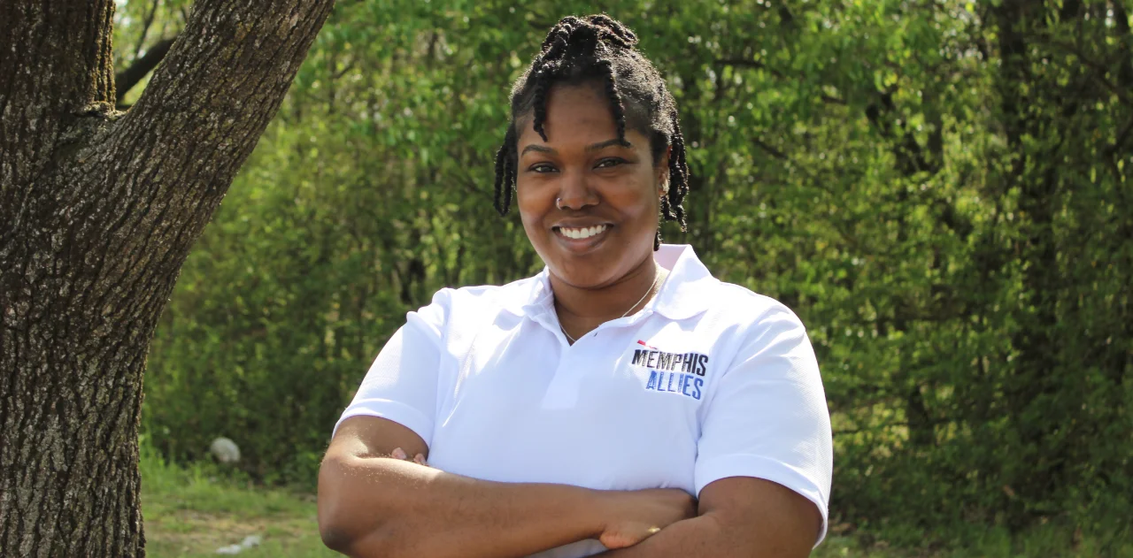 Memphis Allies team wearing orange t-shirts for gun violence awareness